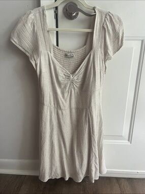 Abercrombie & Fitch Cream Knit Mini Dress
